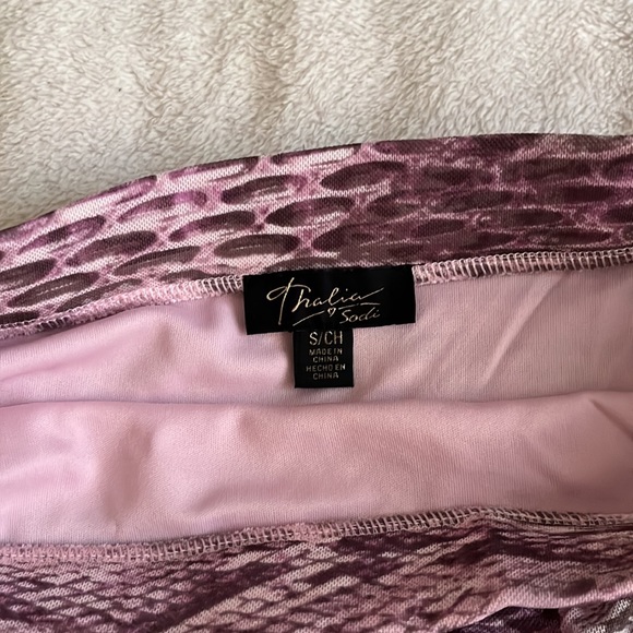 NWOT Purple Snake Patterned Ruched Pencil Skirt - Picture 4 of 7